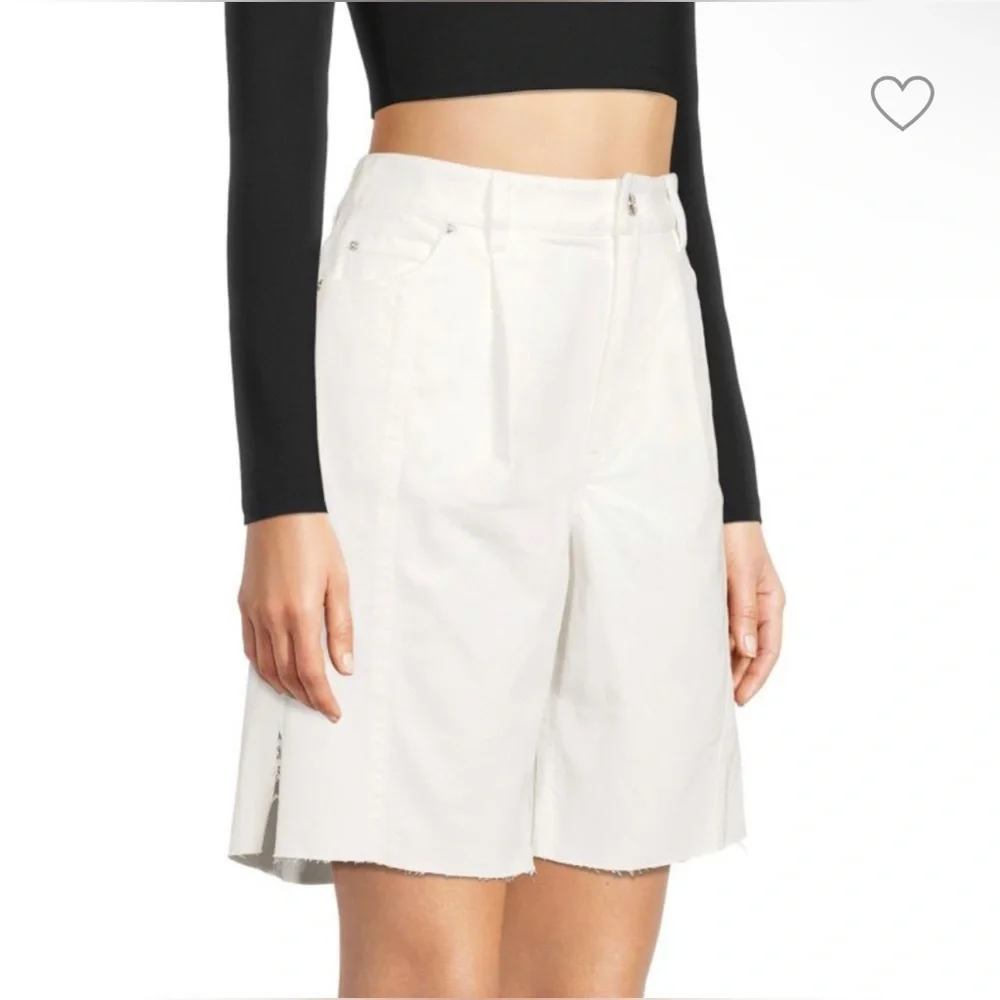 Derek Lam | NWOT Von Frayed Denim Bermuda‎ Shorts